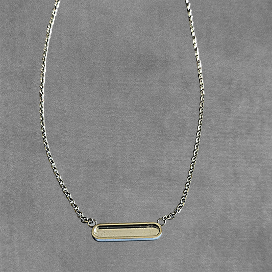 Rectangle Bar Pendant Necklace