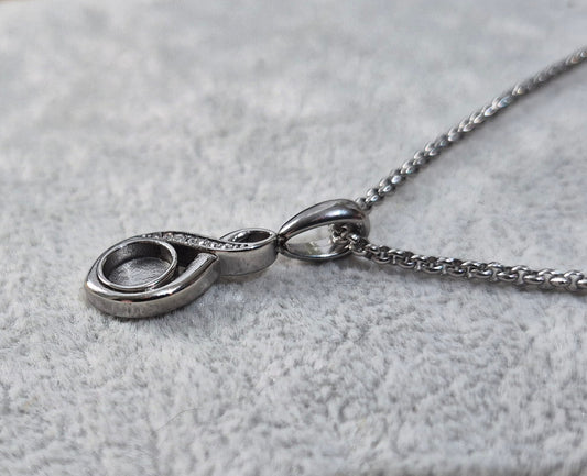 Infinity CZ Pendant Necklaces
