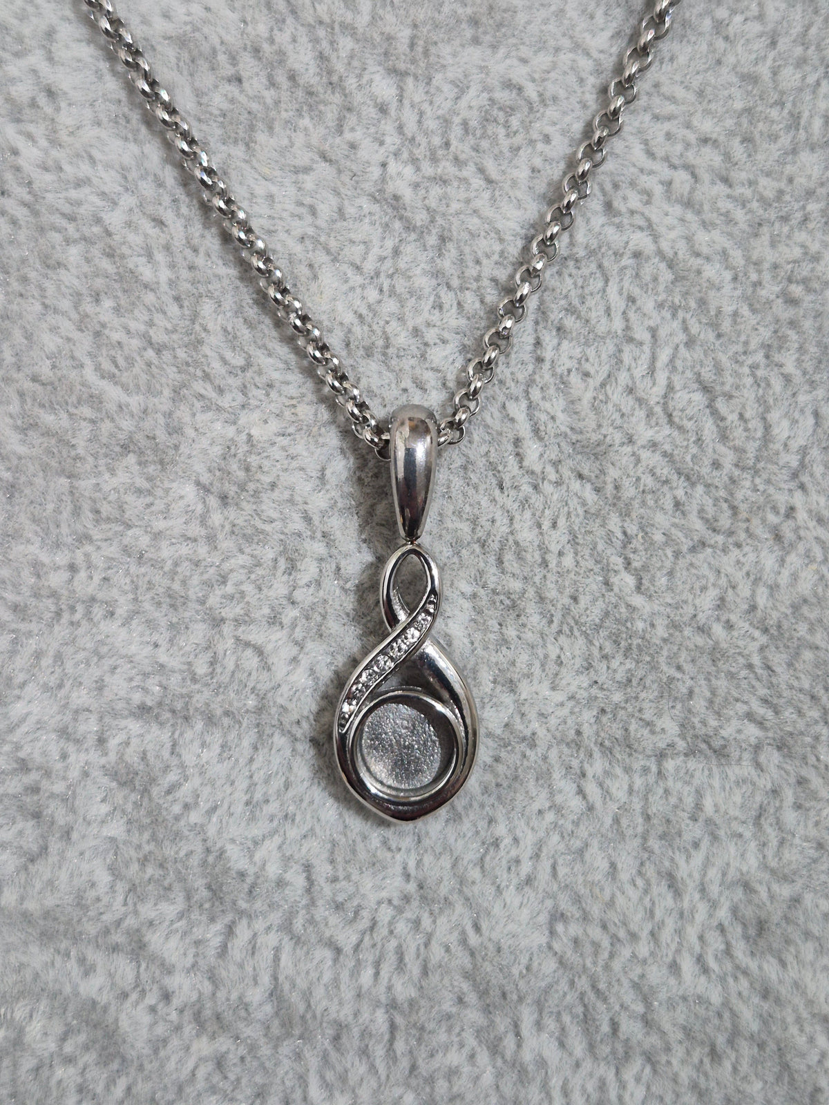 Infinity CZ Pendant Necklaces