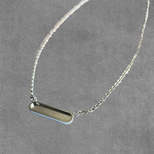 Rectangle Bar Pendant Necklace