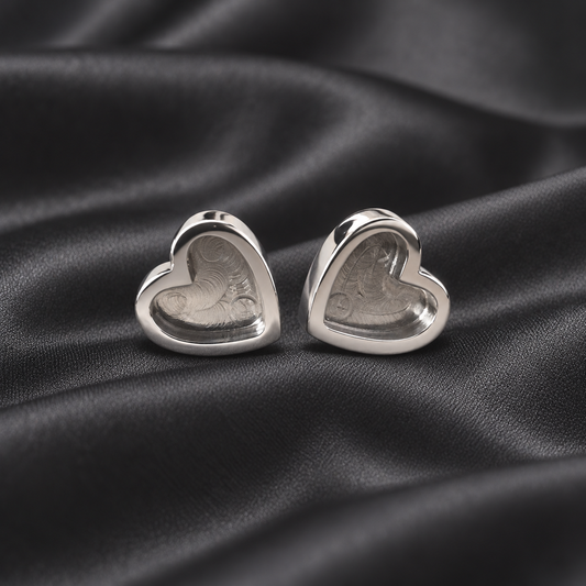 Heart Stainless Steel Earrings - pair