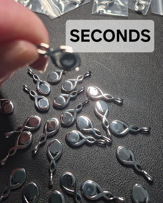 **SECONDS** Infinity Pendant - dented back - no chain