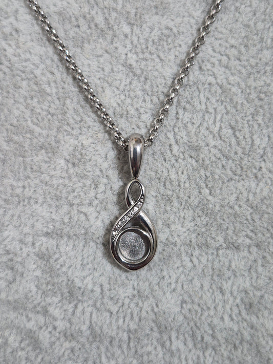 Infinity CZ Pendant Necklaces