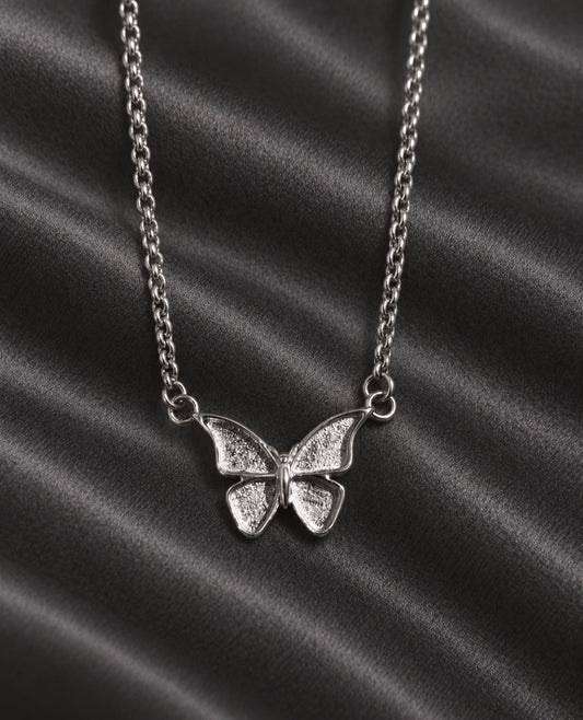 Stainless Steel Butterfly Necklace